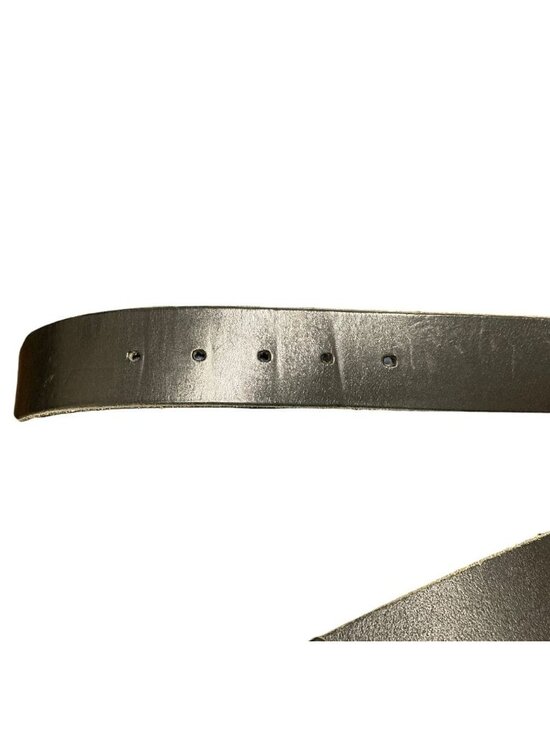 Dolce & Gabbana Square Buckle Leather Belt 90 cm Black Silver main image 4